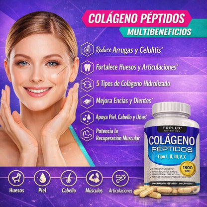 COLAGENO EN CAPSULAS - NUTRE Y FORTALECE TU PIEL DESDE ADENTRO