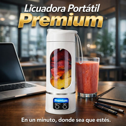Licuadora Portátil Premium – Batidos Listos en 1 Minuto, Donde Quieras